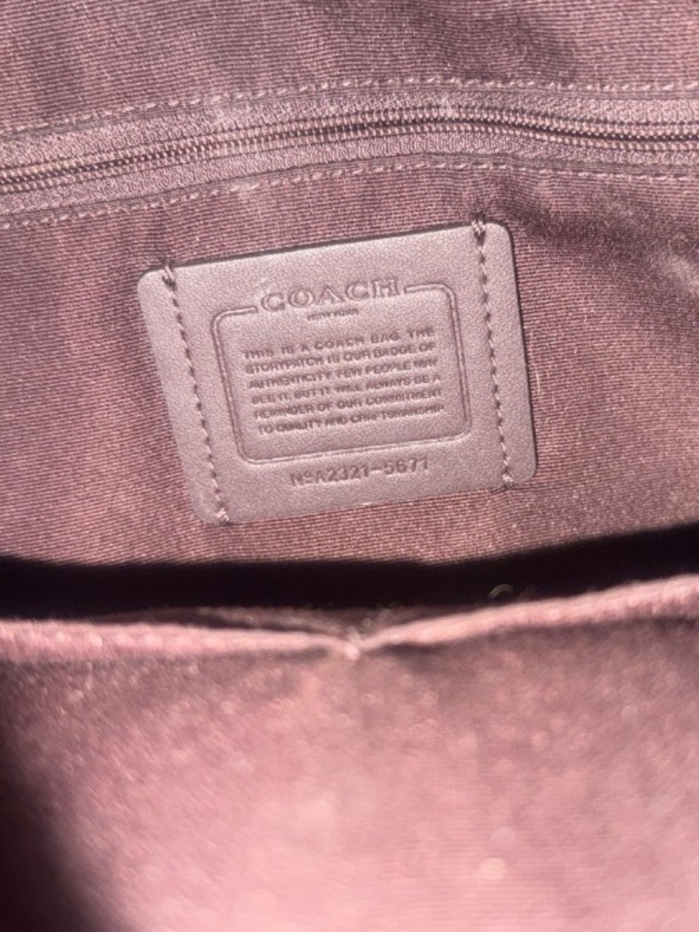 Coach Pink Trim Signature Canvas Mini Backpack - Picture 3 of 5
